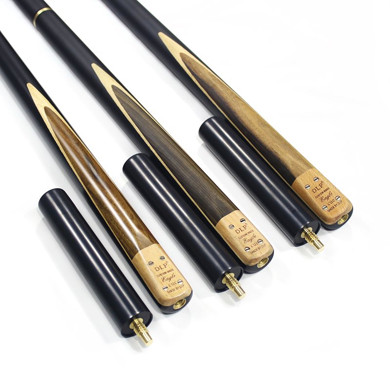 High Quality DLP 10mm Tip Ash Wood 3/4 Snooker Billiard Cue with Extension for Sale