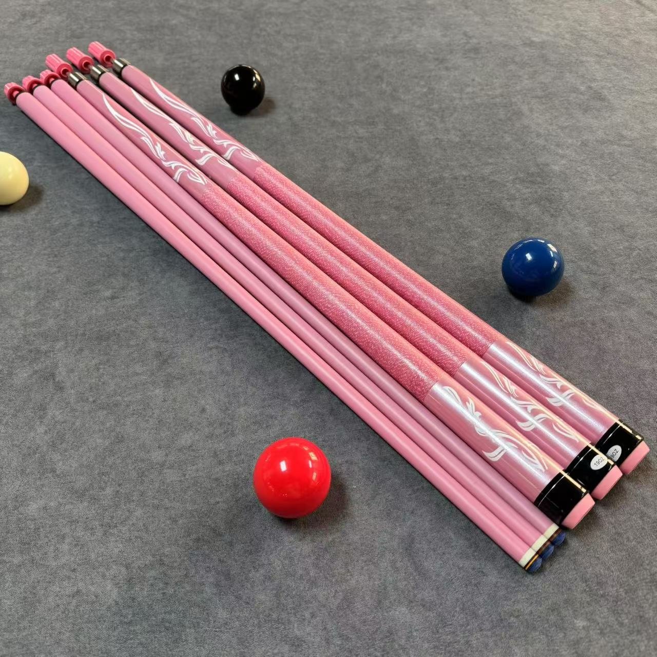 Chinese Manufacturer Growsport Wholesale Leather Grip 13Mm Pink Maple Cue Stick Billiard
