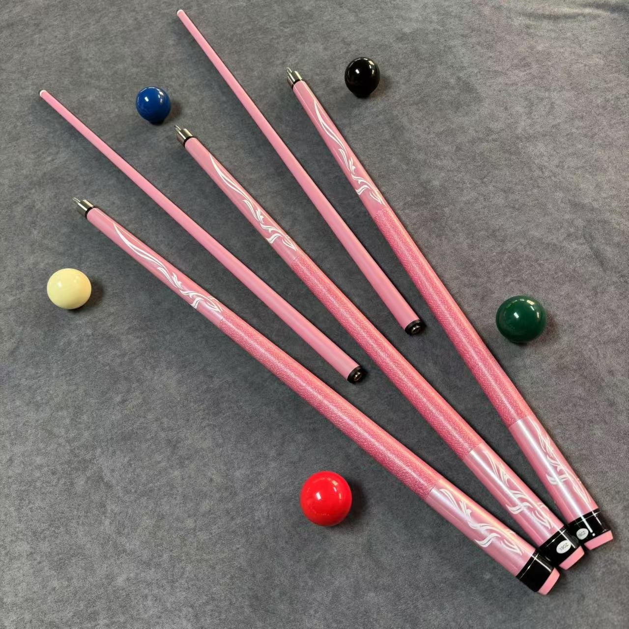 Chinese Manufacturer Growsport Wholesale Leather Grip 13Mm Pink Maple Cue Stick Billiard
