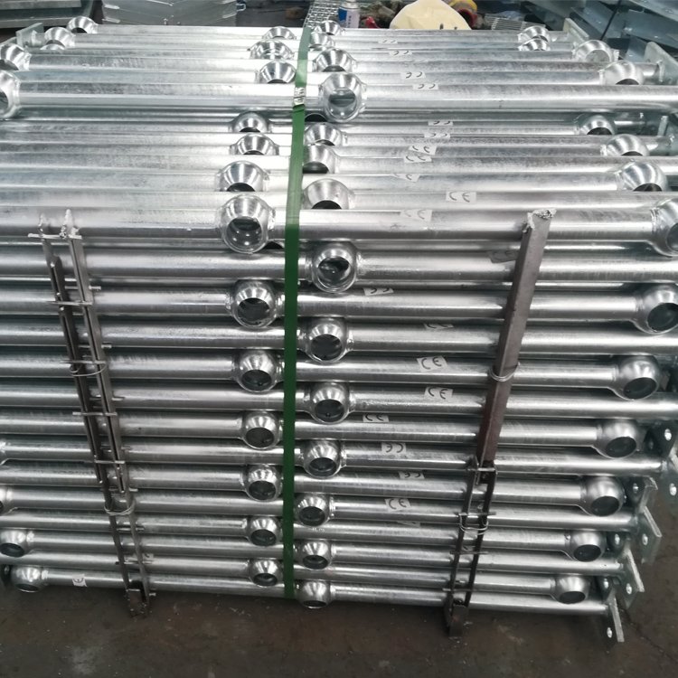 Galvanized Steel Ball Joint Handrail for Outdoor Stairs Railings Metal Staircase Balustrade Design