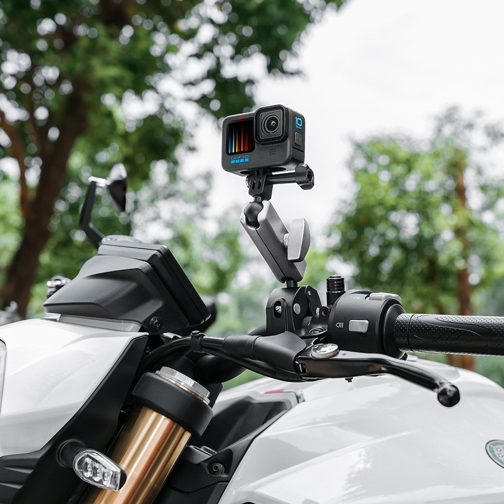 Bike Motorcycle Camera Clamp Mount Handlebar 360 Ball Joint Tube Roll Bar Holder Clip for GoPro Insta360 DJI Action Osmo Pocket