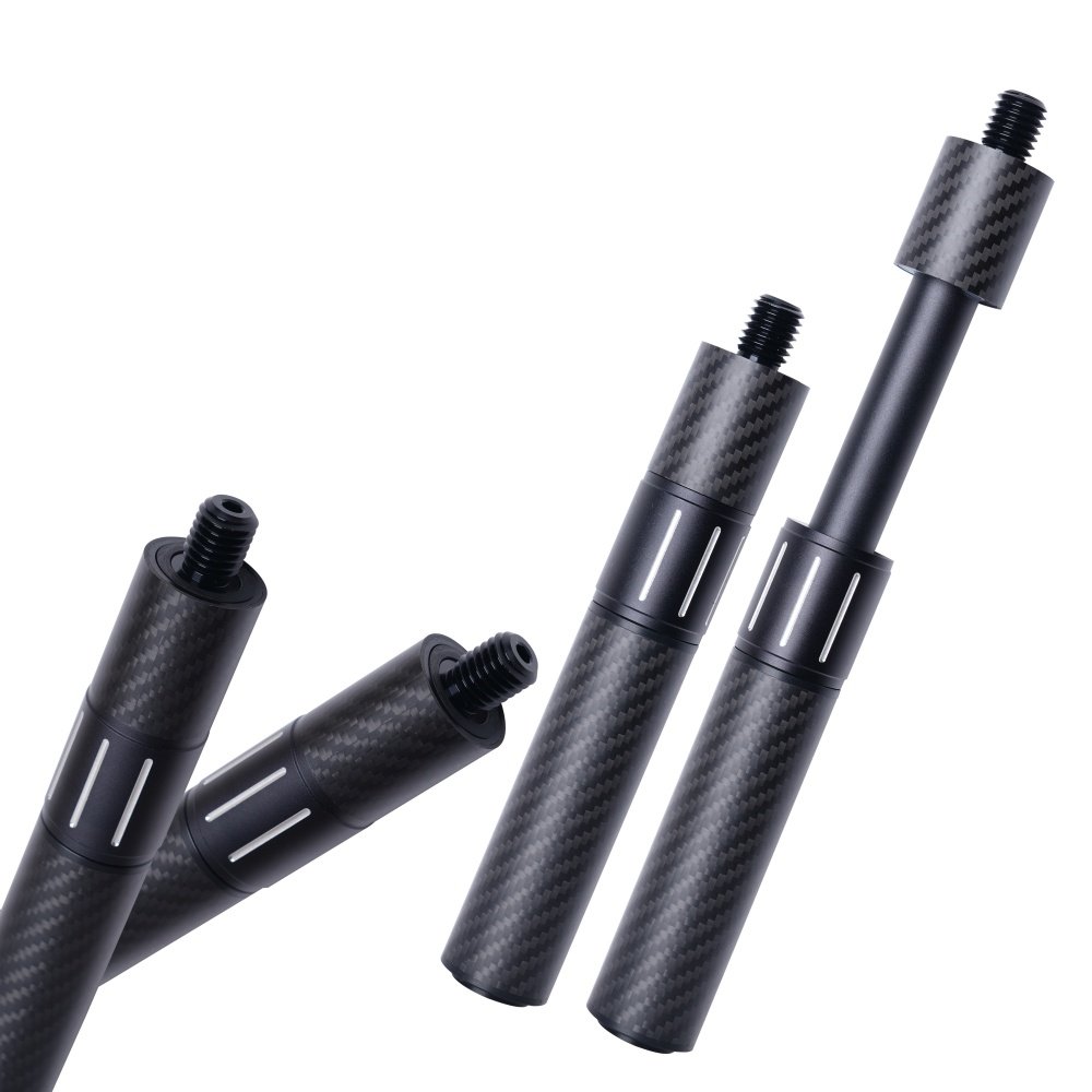 Cueelf Adjustable Extension Length Advanced for Pool Cues Stick Carbon Fiber Extension High Grade Quality