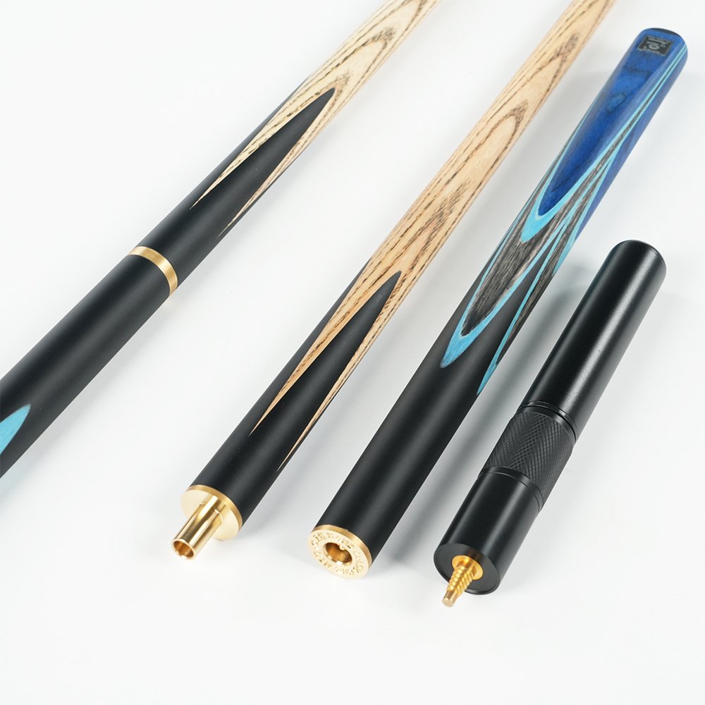 New Omin Gunman JO-2 One 1 Piece Single Pool Snooker & Billiard Cues Handmade Snooker Cue Stick Brass Ash Wood Pool Game