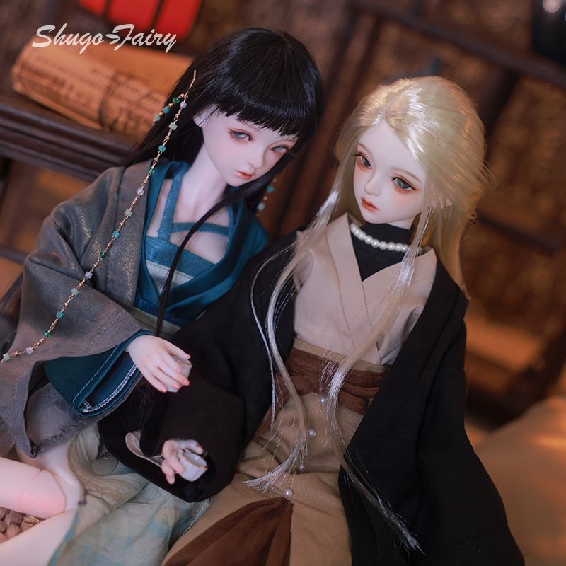 Autumn Style Shuga Fairy Celi 1/4 BJD Dolls Fashion Ball Jointed Doll for Lady, Elegant Coffee Color Toys for Girls