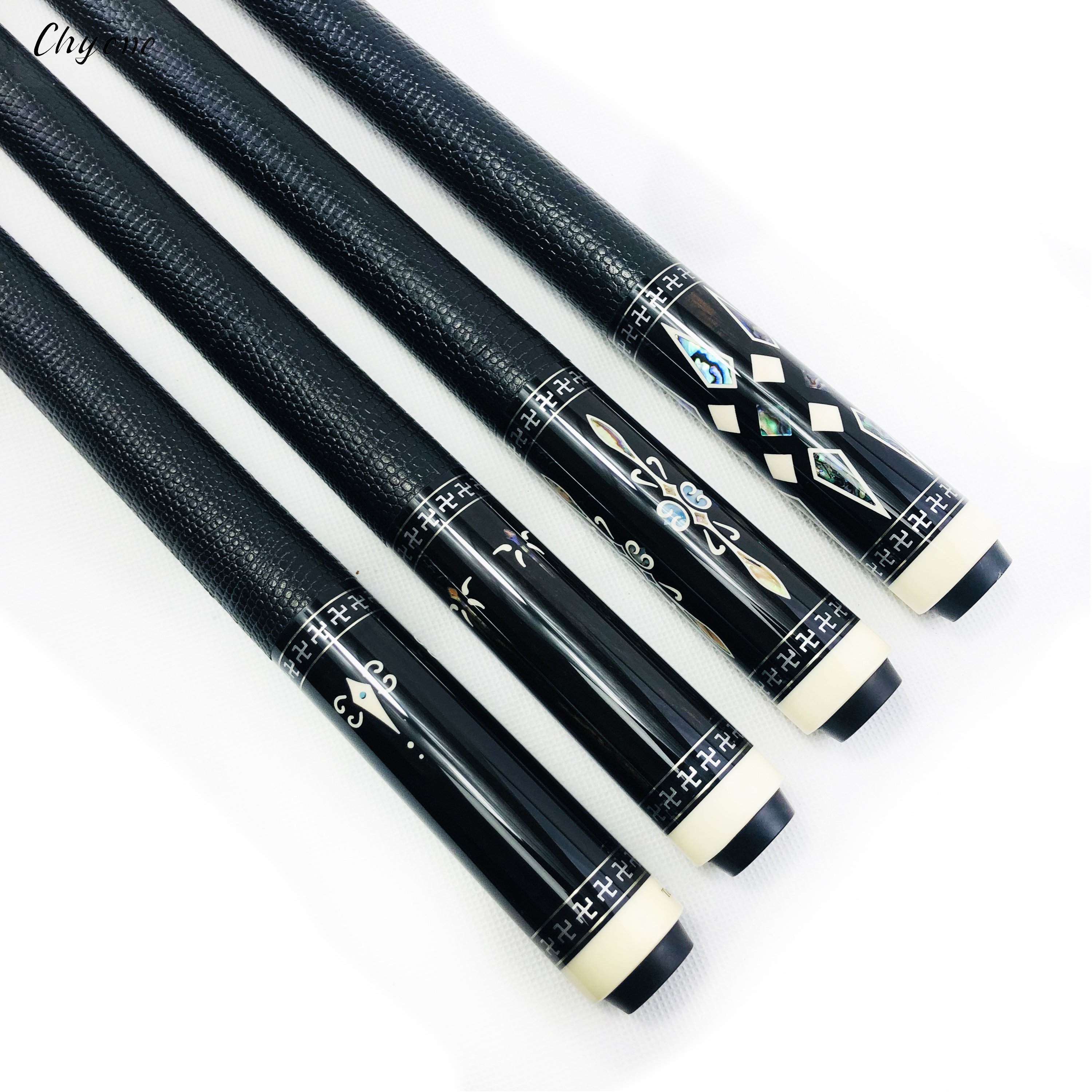 Pool Cue Chyone Custom Abalone Shell Inlay Radial Joint with Laminated Maple Shaft Carom Cue Handspliced Billiard Cues