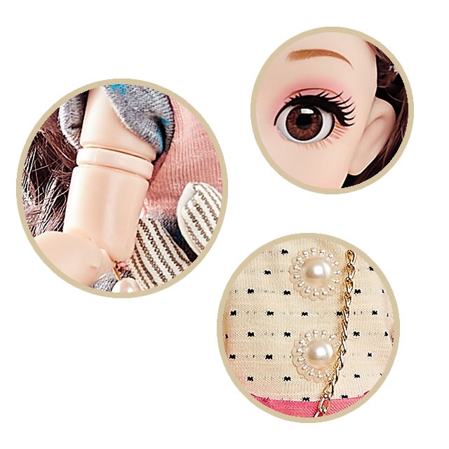 12inch Newest 31cm 20 Ball Movable Jointed Dolls Girls Gift Beautiful Clothes Fashion Doll Toys