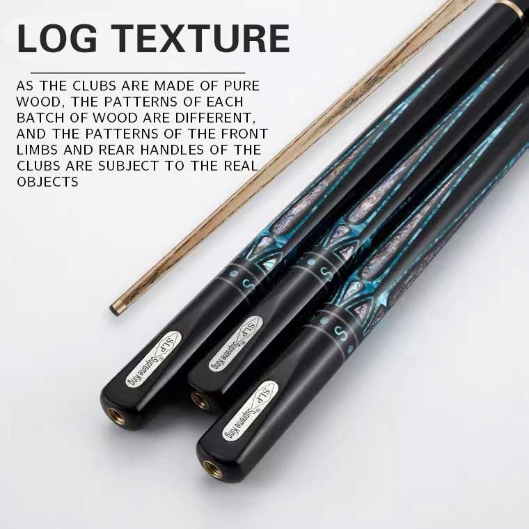 SLP Billiard Cue Snooker Stick Handmade Abalone Shell Inlay 3/4 Jointed with Extender and Leather Cue Bag10mm 11.5mm