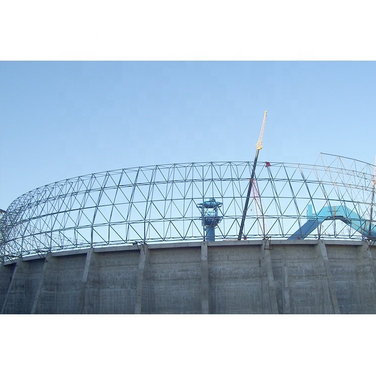 SAFS High Quality Prefabricated Space Frame Steel Structure Coal Storage Shed