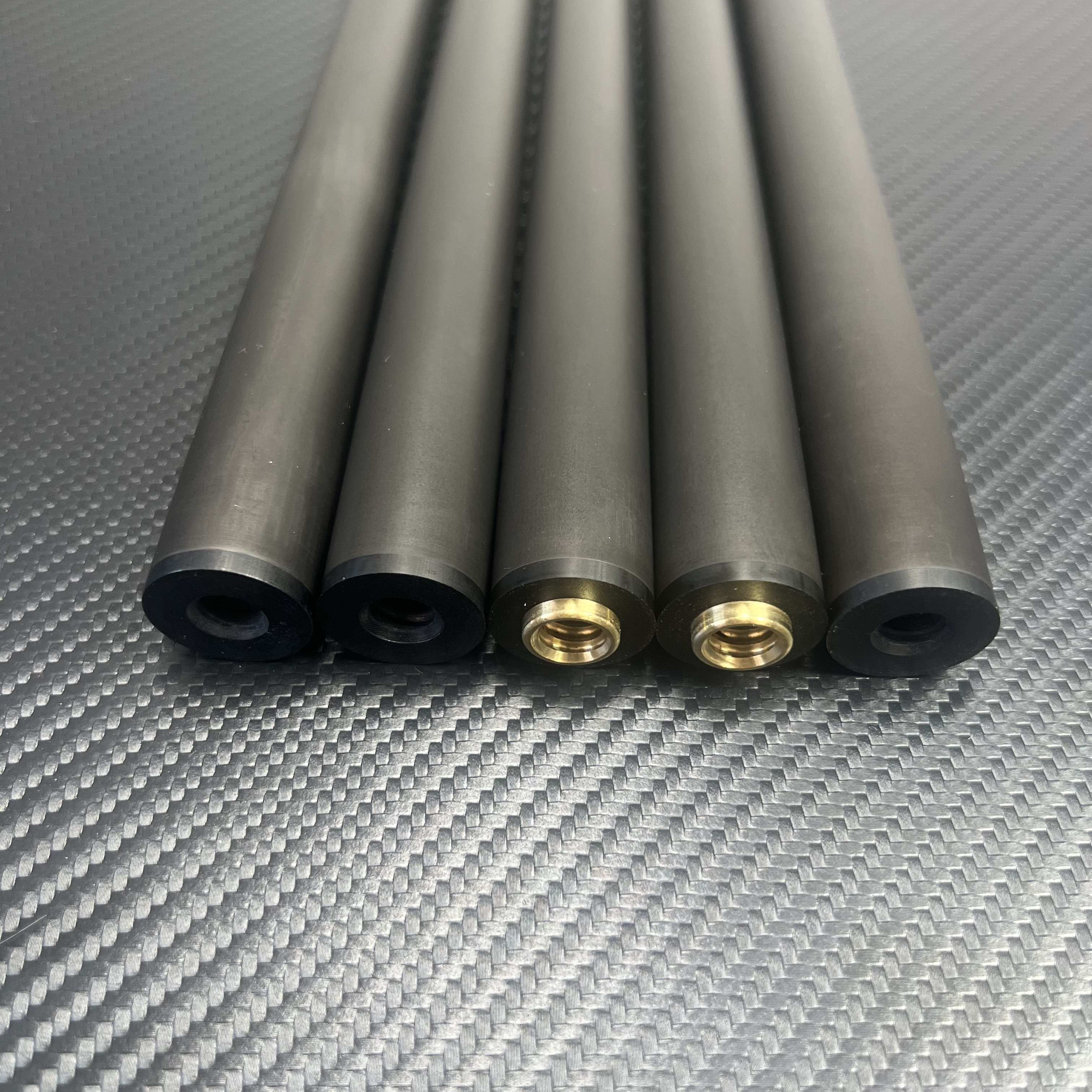 Low Deflection 9.5mm 11.5mm 12.5mm Carbon Fiber Cue Stick Billiard Black Carbon Billiard Pool Cue Shaft