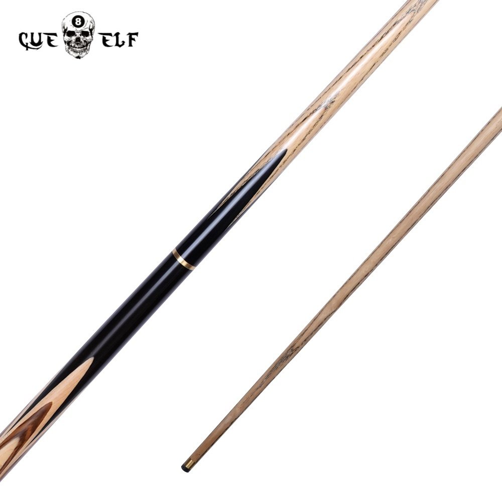 CUEELF Professional Snooker Pool Cue Standards 8.5mm Tip Size Hard Ash 3/4 Jointed Cue High Custom Handmade Sticker