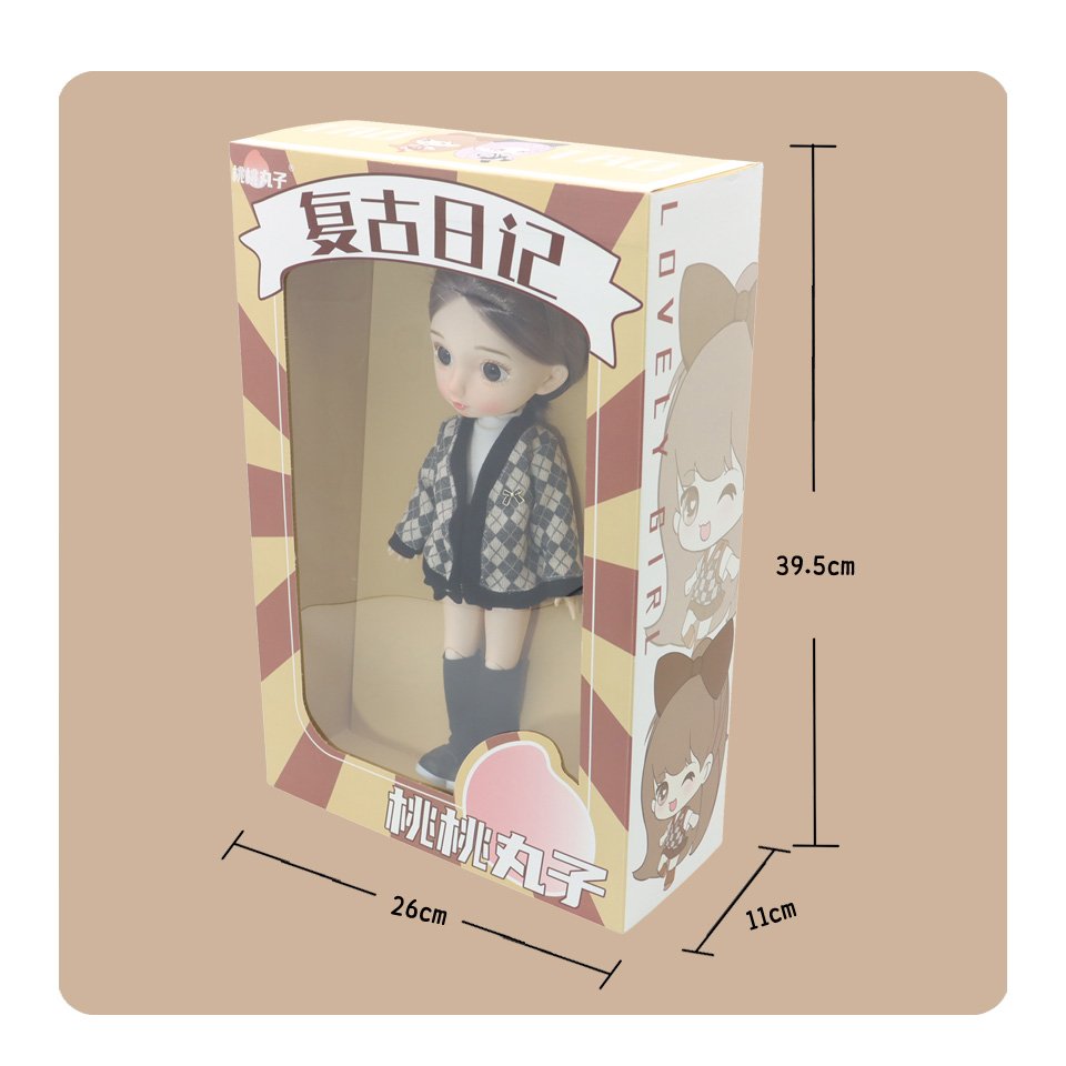 Bjd Dolls 33cm Clothes Full Set 1/6 Kawaii Baby Reborn Dolls Toys for Girls 23 Ball Jointed Doll Dress up DIY Kids Toys