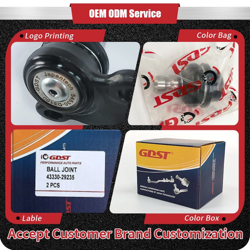 GDST Factory Direct Custom Aluminum Ball Joint Rod End Auto Parts for Toyota Picnic Porte Prado Prius Rav 4 Sienna Cars