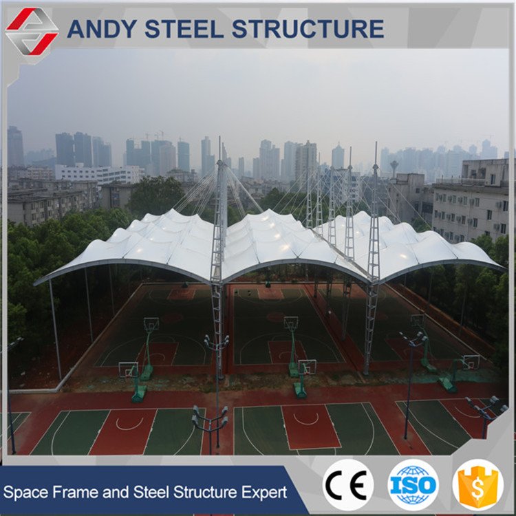 Outdoor Indoor Prefabricated Steel Structure Steel Truss Canopy Soccer Court