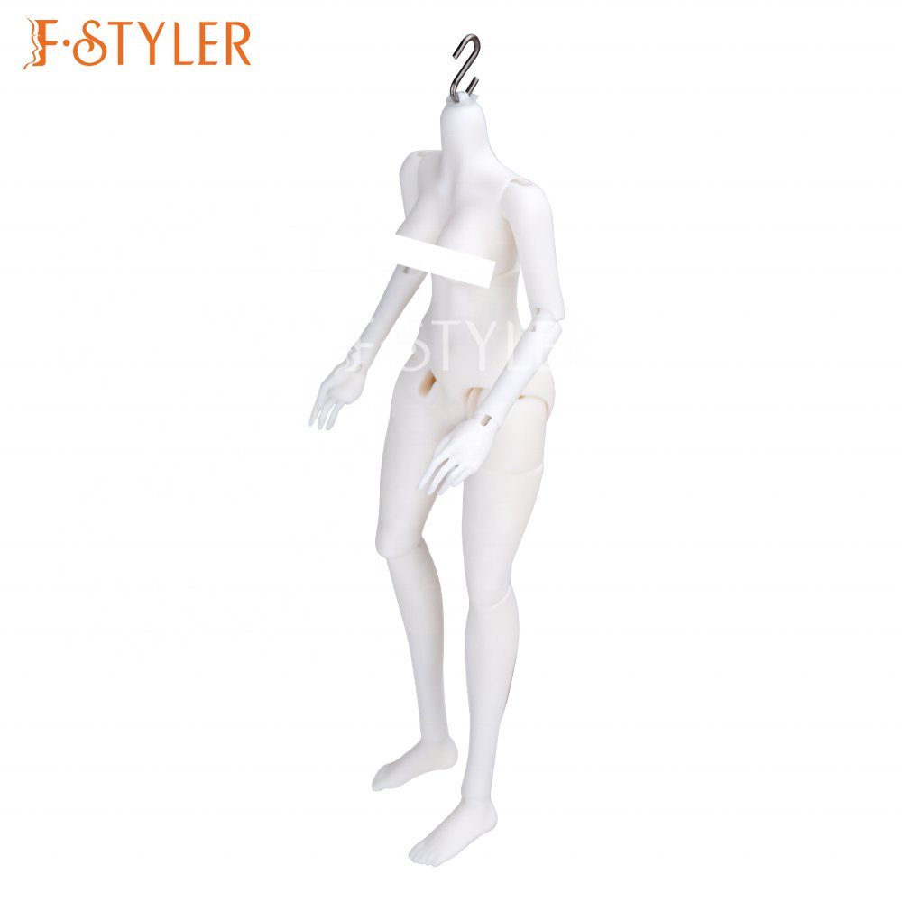 FSTYLER BJD Doll Body 1/6 Gift Big Chest Models Flexible Movable Joints Ball-jointed Resin Girl Dolls Body for Role Play