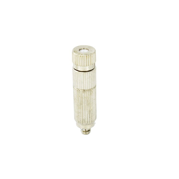 KUMEA Mist Cooling Sprayer High Pressure Brass Nickel Fog Nozzle Cleanable Drip Free Hydroponics Mist Irrigation