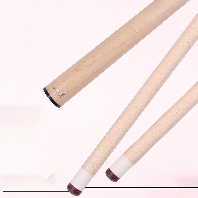 CUPPA Billiard Cue Pool Cue Stick Nine Ball 1/2 Split Cues Radial Pin Joint Leather Grip Maple Shaft Tip Size 12.5mm
