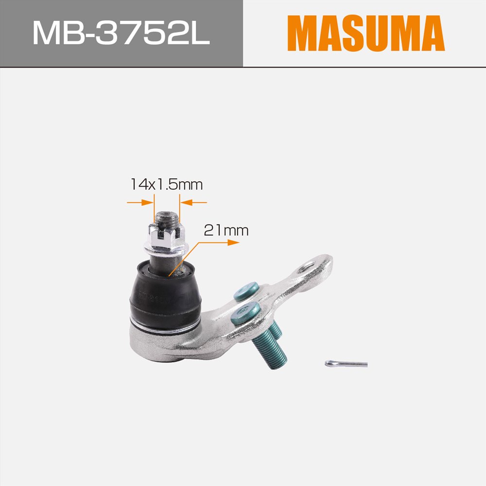 MASUMA MB-3752L Japanese Auto Suspension Systems Front Ball Joint 43340-09010 43340-29175 for TOYOTA CAMRY HARRIER & LEXUS