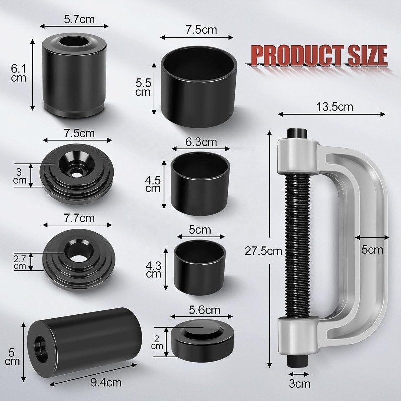 10PCS Steel Ball Joint Installer & Remover Tool Kit Service for 2WD & 4WD Vehicles