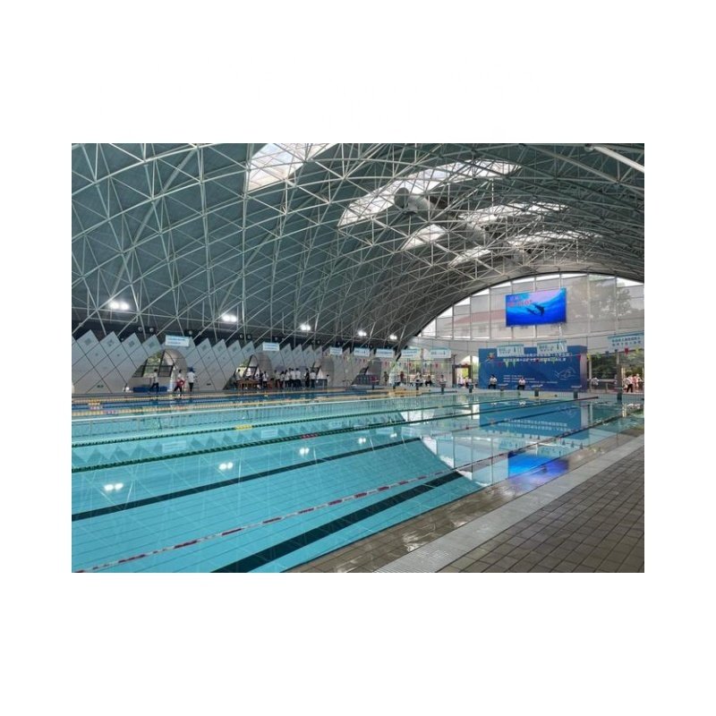Prefabricated Steel Bolt Ball Space Structure Indoor Swimming Pool Roof