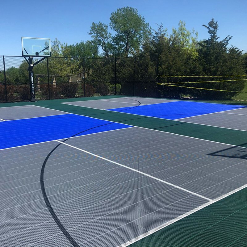 Hot Selling Portable PP Plastic Modular Indoor and Outdoor Sport Court Floor Mat Pickleball Backyard Court Flooring Tile