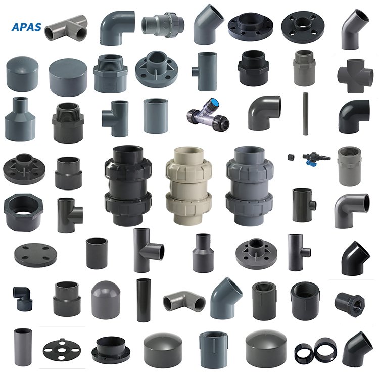 APAS Factory Direct ASTM SCH80 SCH40 Din Asni Jis Cns Compact Single Double Union Ball Valve Pvc Pipe Fittings for Water Supply