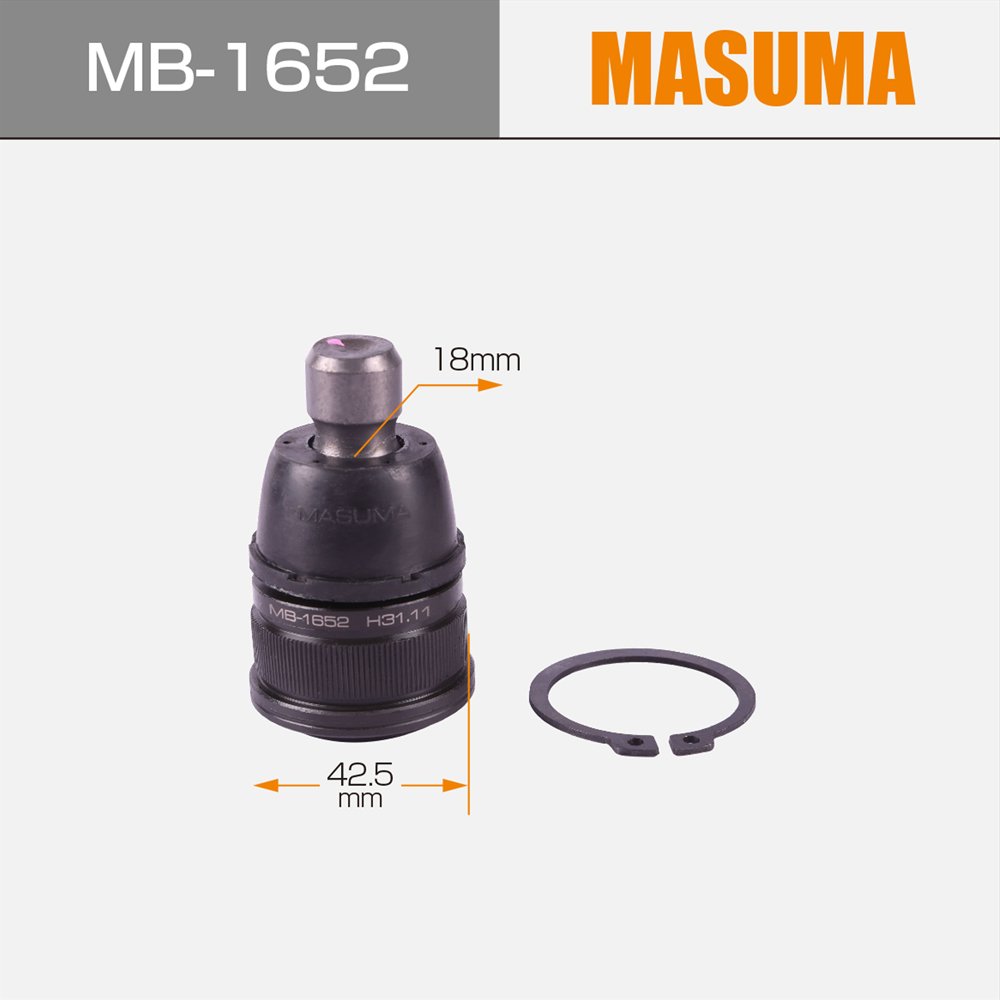 MB-1652 MASUMA Auto Accessories Suspension Systems Car Repair Ball Joint 43330-19115 -09070 -09090 -09230 Ball Joint