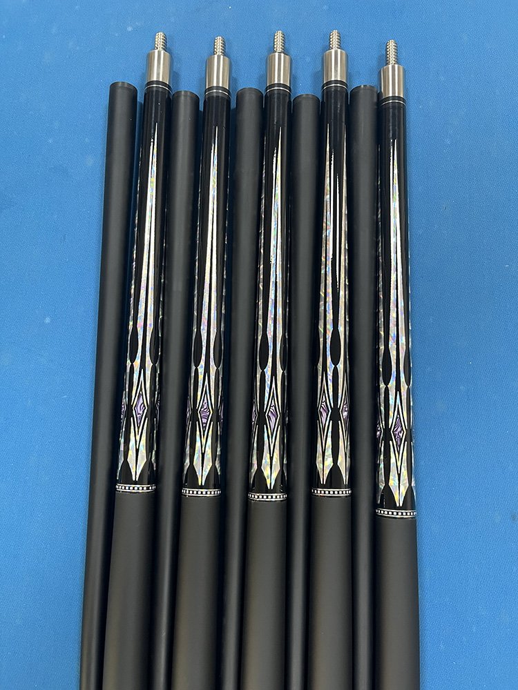 HCTQ Billiard Cue Sticks Manufacturers in 13mm Shaft Center Joint Billiard Cue 1/2 Split Carbon Fiber Pool Cue