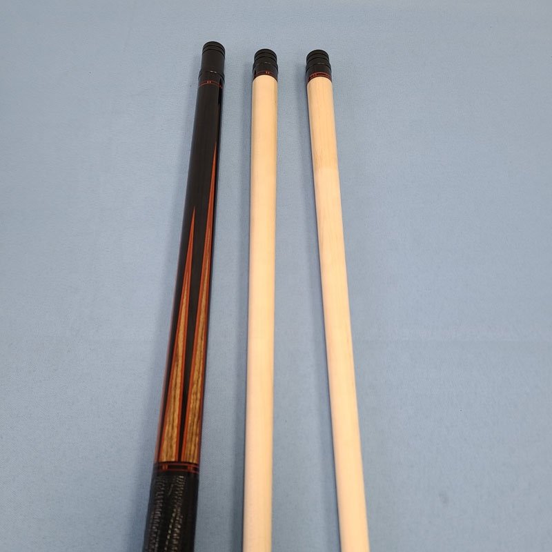 Xmlivet High Quality Handmade 6pieces Wood Inlay Billiards Pool Cues 58inch+13mm Radial Pin With Genuine Leather and Two Shafts
