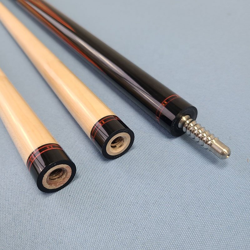 Xmlivet High Quality Handmade 6pieces Wood Inlay Billiards Pool Cues 58inch+13mm Radial Pin With Genuine Leather and Two Shafts