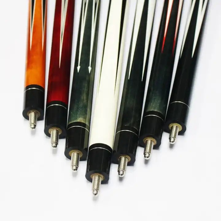 1/2 Jointed Carbon Fiber Pool Cue Sticks with Rubber Grip for American Nine-Ball Snooker 13mm Tip Table Game
