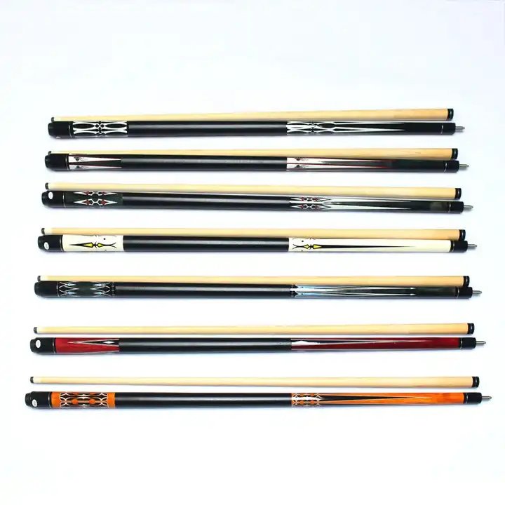 1/2 Jointed Carbon Fiber Pool Cue Sticks with Rubber Grip for American Nine-Ball Snooker 13mm Tip Table Game