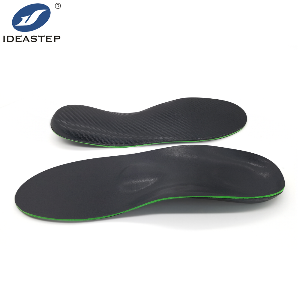 Custom Logo Heat Moldable Shock Absorbing Leather Top Cover and CR Foam Cushion Sports Orthotic Shoes Insoles