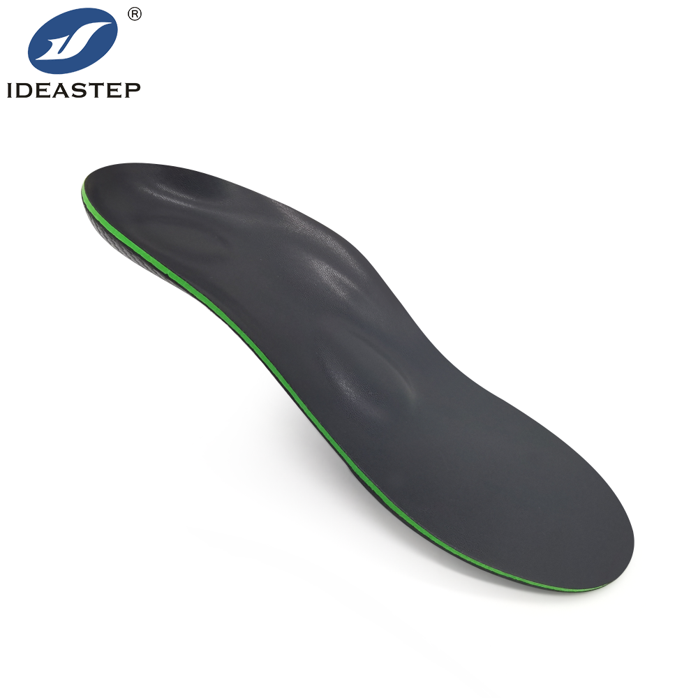 Custom Logo Heat Moldable Shock Absorbing Leather Top Cover and CR Foam Cushion Sports Orthotic Shoes Insoles