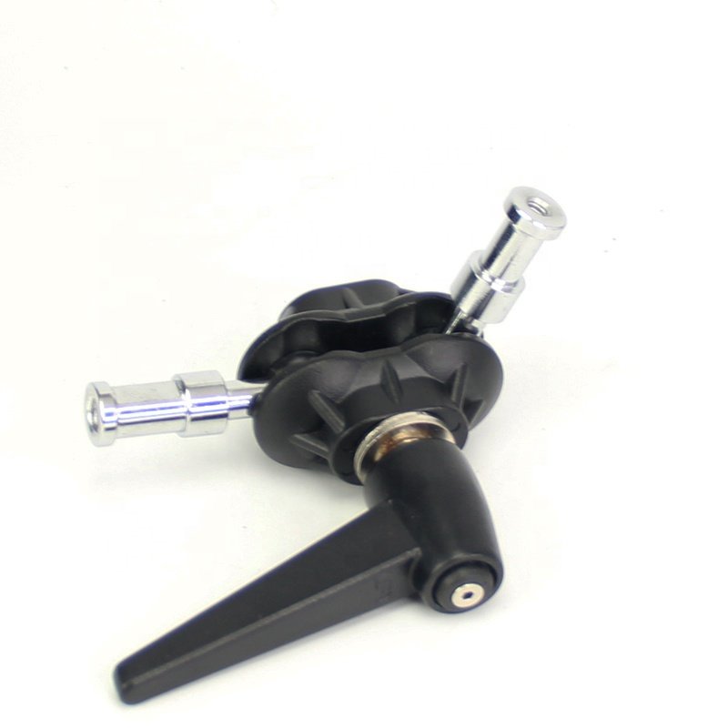 Photo Studio Accessories Double Ball Joint Head Bracket for Camera Platform and Super Clamp