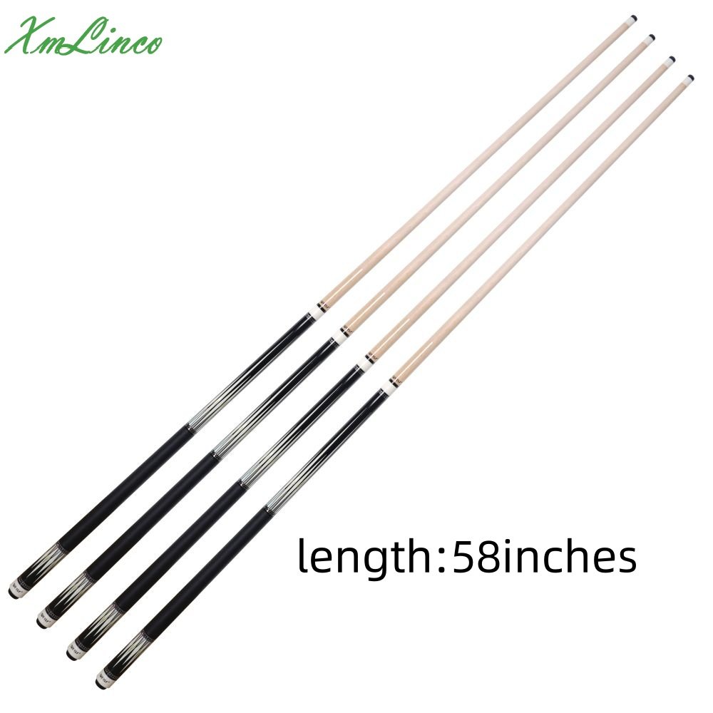 Xmlinco High Technology Billiard Pool Cue Professional 12.5mm Tip Size Hard Maple Shaft Linen Warp