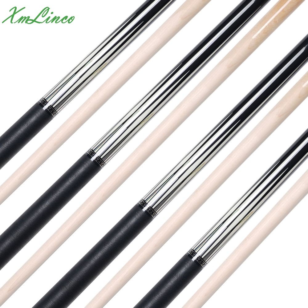 Xmlinco High Technology Billiard Pool Cue Professional 12.5mm Tip Size Hard Maple Shaft Linen Warp