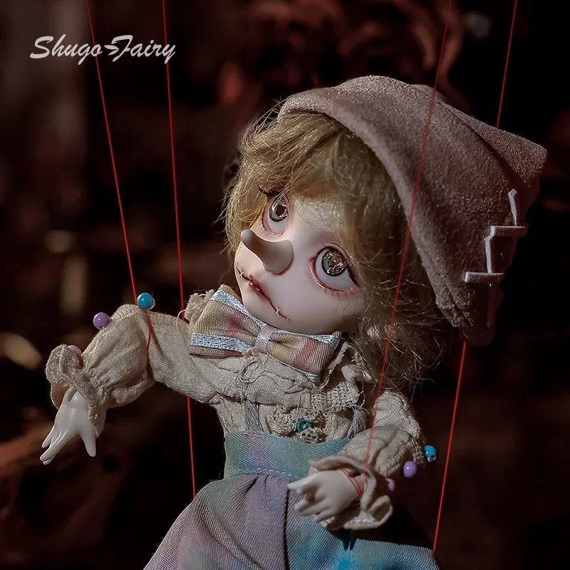 Puppy 1/6 BJD Doll Omelet Magician Retro Resin Ball-Jointed Fullset Blythe Reborn Art for Girls Shugafairy Circus Puppet Boys