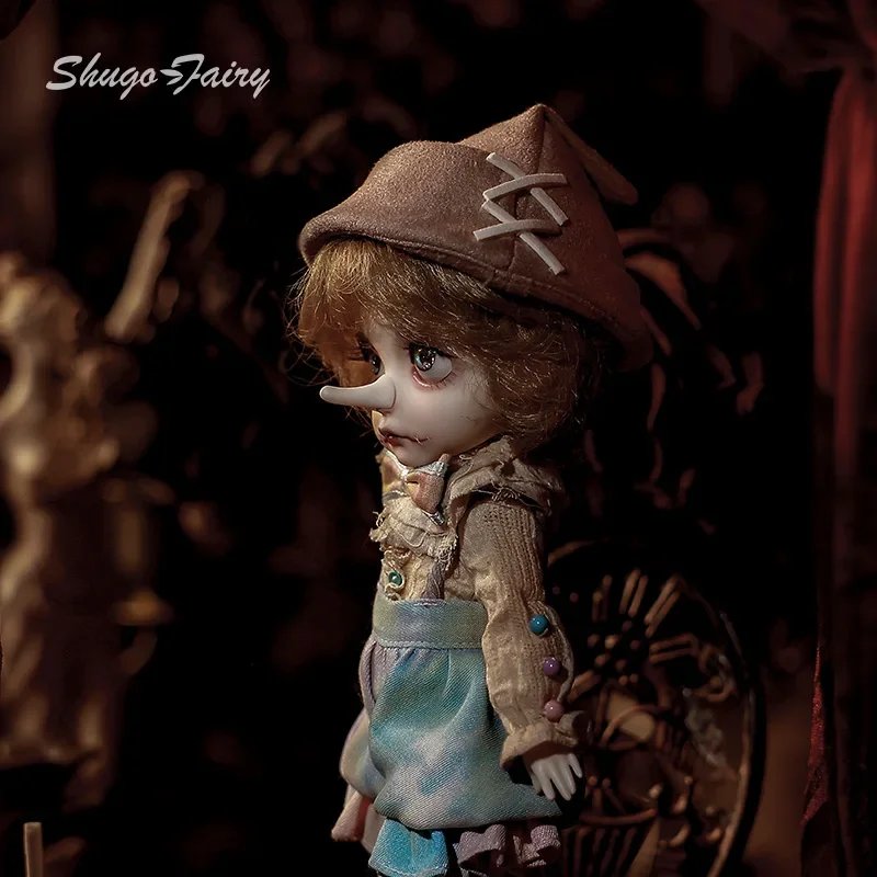 Puppy 1/6 BJD Doll Omelet Magician Retro Resin Ball-Jointed Fullset Blythe Reborn Art for Girls Shugafairy Circus Puppet Boys