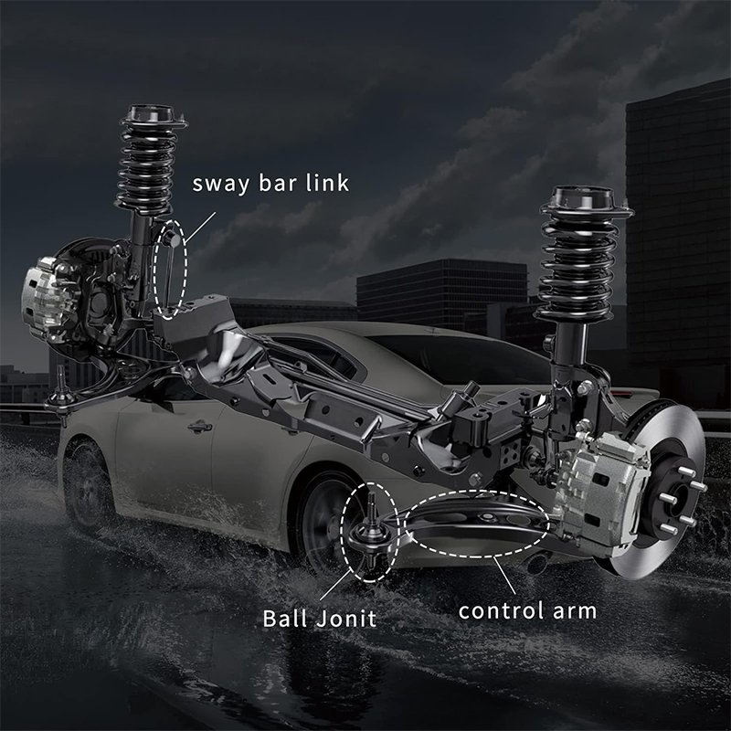 K750283 K750282 Front Lower Control Arm Ball Joint K622059 K622054 Sway Bar Kit Replacement for 2009-2014 for Nissan Maxima