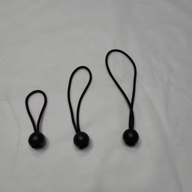 Uv protection 10cm 15cm 20cm Black Rubber Bungee with Balls