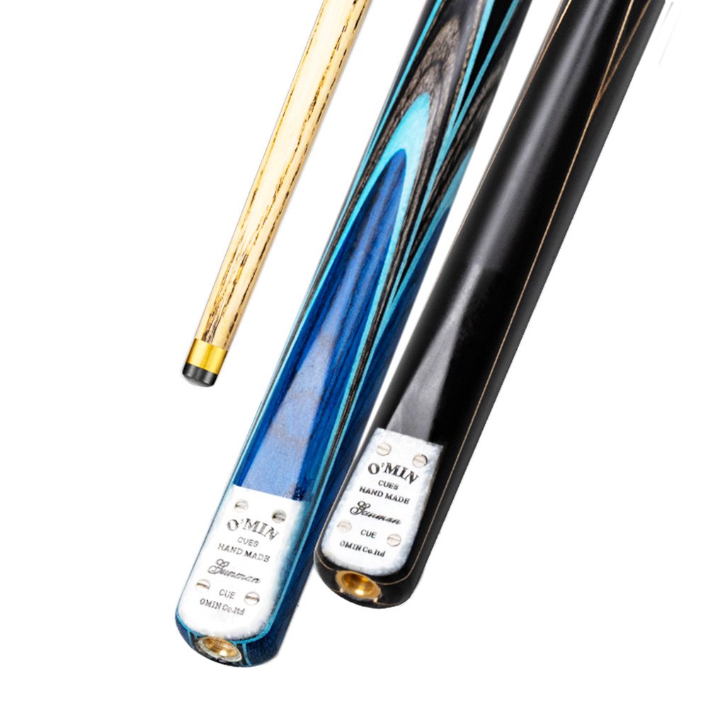 O'MIN GUNMAN Snooker Cue 3/4 Piece Snooker Cue Kit with Case Telescopic Extension 9.5mm 10mm Tip Snooker Stick Kit