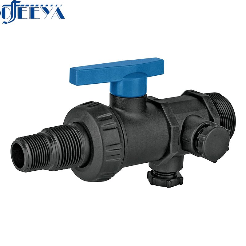 The Factory Wholesale Price Mini pp External Thread Male Socketadjustable Multi Joint Plastic Ball Valve