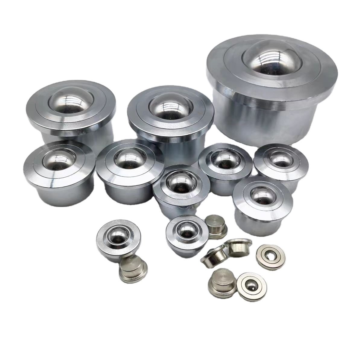 High Quality Universal SP-19 Ball Transfer Unit Bull Eye Wheel Carbon Steel/Nylon/Stainless Material Handling Equipment Parts