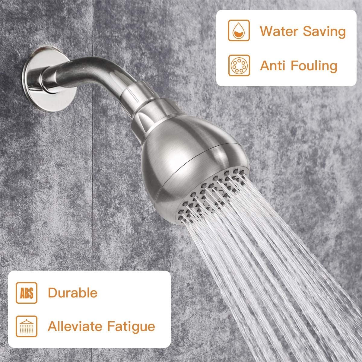 Hot Selling CUPC High Pressure 3 Inch Anti Leak Fixed Showerhead - Angle-adjustable Metal Swivel Ball Joint