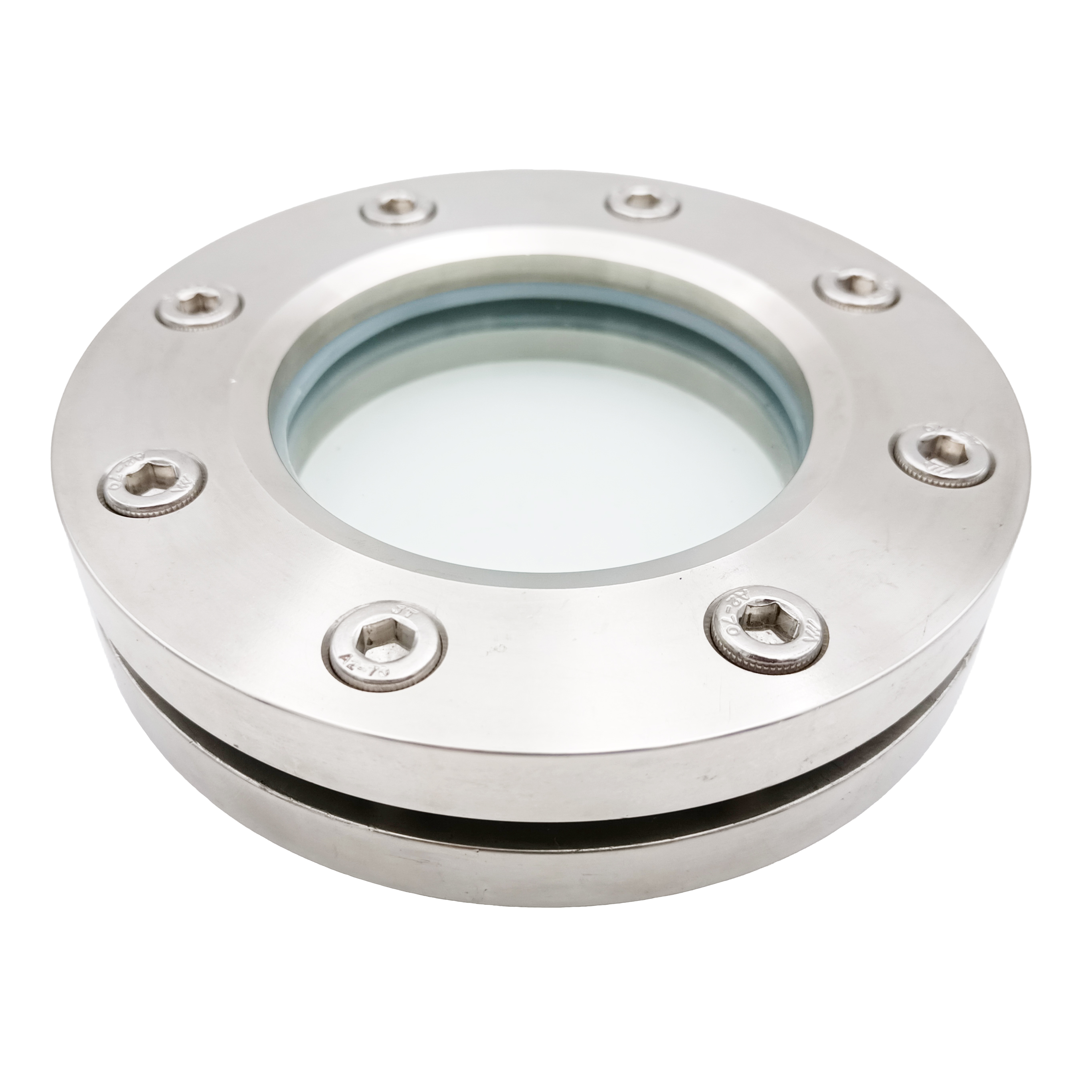 Sanitary 304 316L Stainless Steel Pharmacy Flange Sight Glass 3A DIN Pipe Connection