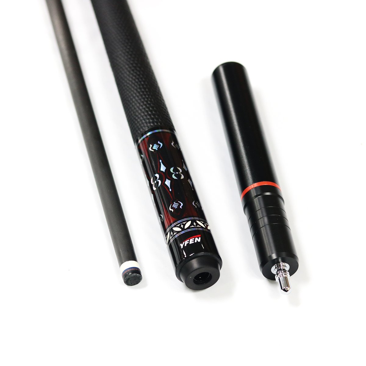 2024 New Design Yfen Handmade Billiard Pool Cue Full Carbon Fiber Shaft With Extension