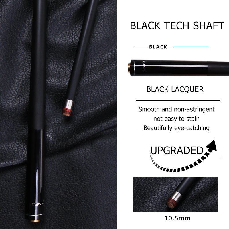 CUPPA Professional Billiard Cue Pool Cue Stick Nine Ball Arm Leather&line Grip Maple Shaft 1/2 Split Cue Tip 10.5 11.75 12.75mm