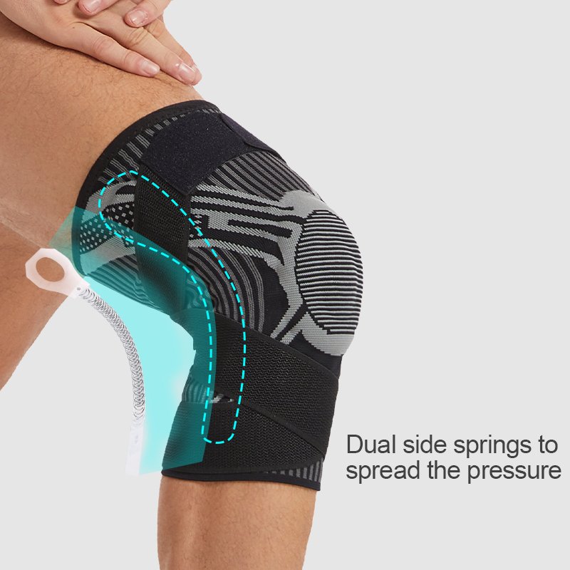 High Performance Adjustable Knee Support Brace Weight for Hiking and Joint Support With Durable Sports Knee Support