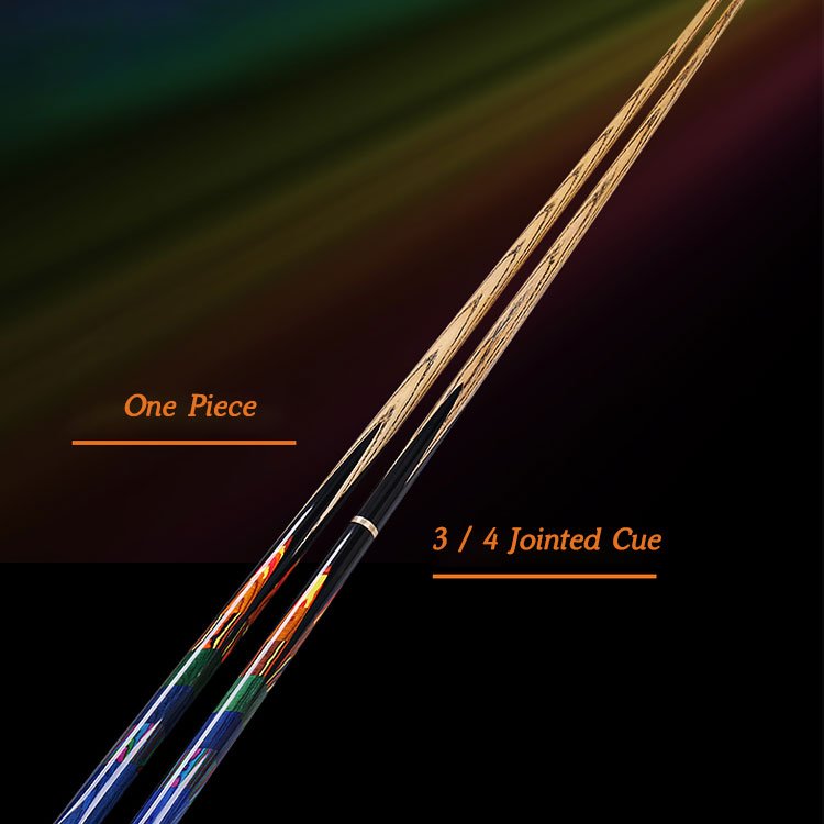 Spliced Curly Maple Wood 3 Cushion Cue Carom Cue with Inside Carbon Tube Shaft