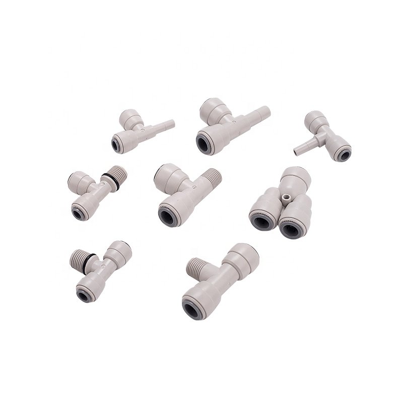 Water Purifier Quick Joint 1/4 Pipe Pure Water Machine Accessories Universal Threaded Joint Three-way Ball Valve
